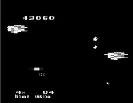 une photo d'Ã©cran de Meteor Defense sur Atari 2600